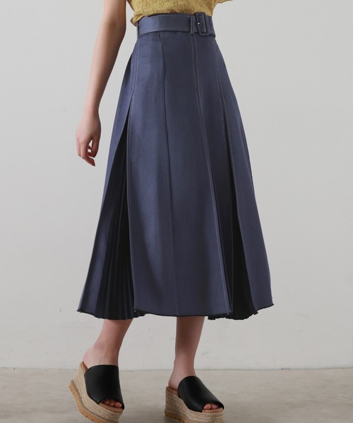 Cheek(チーク)の「デニム切り替えフレアスカート(デニムスカート・レディース・ブルー/ネイビー・SMALL/MEDIUM)」の20枚目の写真