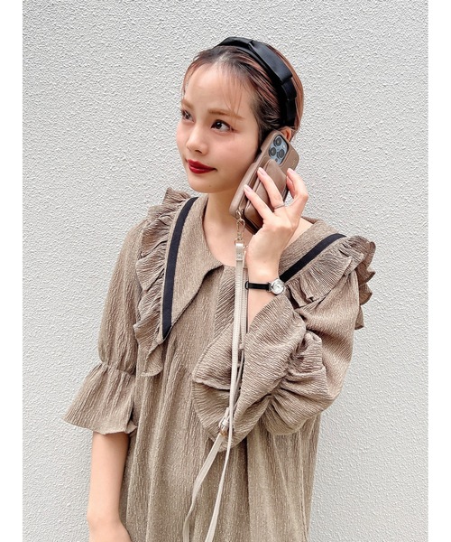 JUMELLE(ジュメロ)の「ブラストゴールドスマホケース(スマホケース/カバー・レディース・ブラウン/ピンク・C/E/D)」の22枚目の写真