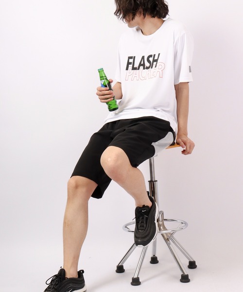 FLASH PACKER(フラッシュパッカー)の「FLASH PACKER ナノ撥水 水陸両用 Tシャツ(Tシャツ/カットソー・メンズ・ピンク/グリーン/ホワイト/ブラック・M/XL/L/S)」の8枚目の写真