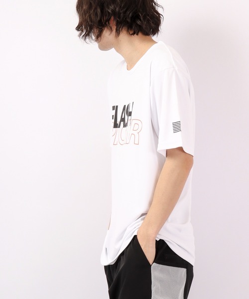 FLASH PACKER(フラッシュパッカー)の「FLASH PACKER ナノ撥水 水陸両用 Tシャツ(Tシャツ/カットソー・メンズ・ピンク/グリーン/ホワイト/ブラック・M/XL/L/S)」の6枚目の写真