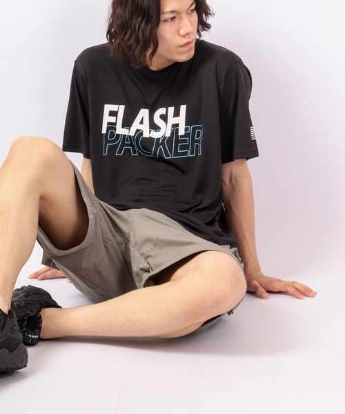 FLASH PACKER(フラッシュパッカー)の「FLASH PACKER ナノ撥水 水陸両用 Tシャツ(Tシャツ/カットソー・メンズ・ピンク/グリーン/ホワイト/ブラック・M/XL/L/S)」の13枚目の写真