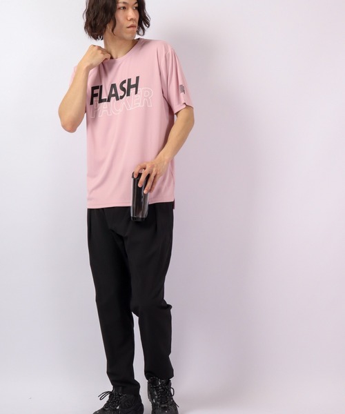 FLASH PACKER(フラッシュパッカー)の「FLASH PACKER ナノ撥水 水陸両用 Tシャツ(Tシャツ/カットソー・メンズ・ピンク/グリーン/ホワイト/ブラック・M/XL/L/S)」の18枚目の写真