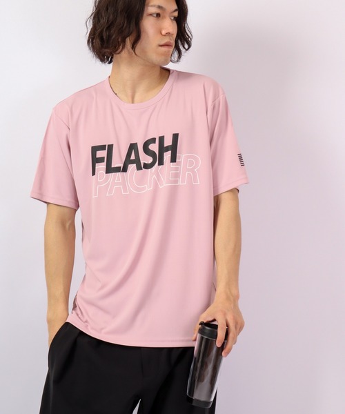 FLASH PACKER(フラッシュパッカー)の「FLASH PACKER ナノ撥水 水陸両用 Tシャツ(Tシャツ/カットソー・メンズ・ピンク/グリーン/ホワイト/ブラック・M/XL/L/S)」の15枚目の写真