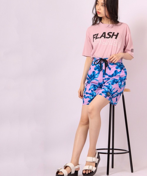 FLASH PACKER(フラッシュパッカー)の「FLASH PACKER ナノ撥水 水陸両用 Tシャツ(Tシャツ/カットソー・メンズ・ピンク/グリーン/ホワイト/ブラック・M/XL/L/S)」の19枚目の写真