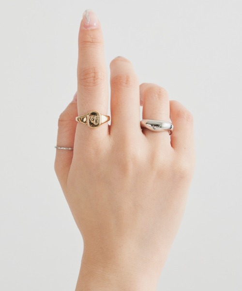 VANNIE U(ヴァニーユー)の「oval ring(リング・レディース・シルバー/ゴールド・#9)」の12枚目の写真