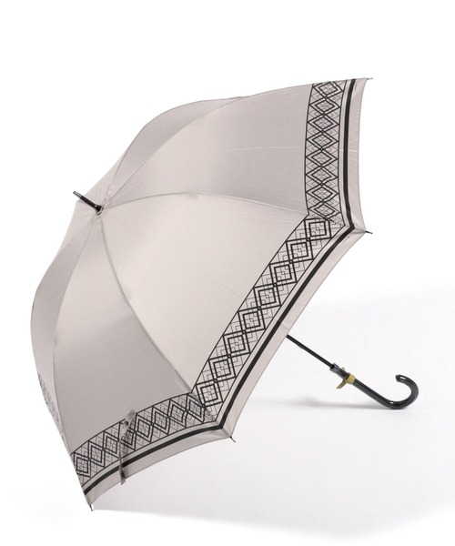 LEPSIM（レプシィム）の「幾何柄長傘　267585（長傘・レディース・ブラウン/ブラック・ONE SIZE）」の5枚目の写真
