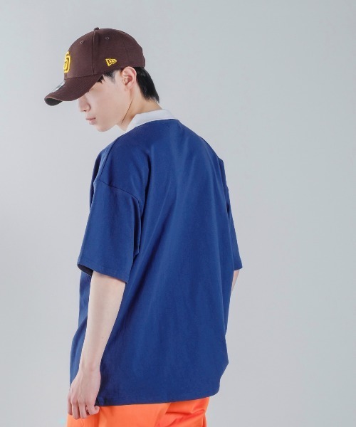 improves(インプローブス)の「USコットン スタジアムロゴ アップリケ 刺しゅう 半袖 ポロシャツ(ポロシャツ・メンズ・グリーン/スミクロ/ブルー・LARGE/MEDIUM)」の12枚目の写真