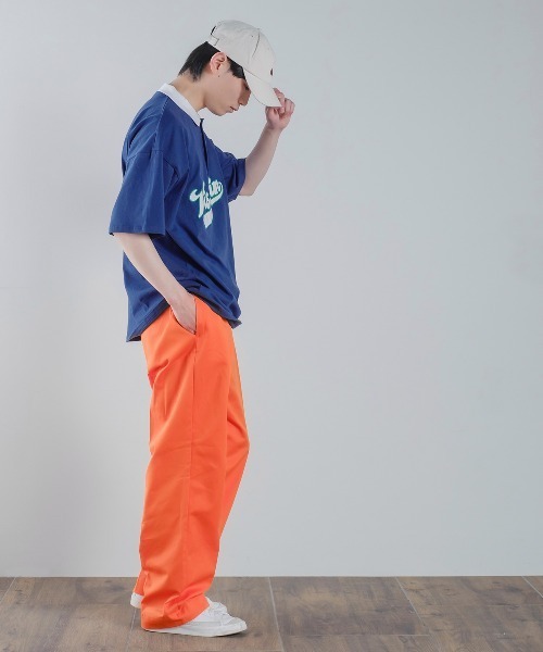 improves(インプローブス)の「USコットン スタジアムロゴ アップリケ 刺しゅう 半袖 ポロシャツ(ポロシャツ・メンズ・グリーン/スミクロ/ブルー・LARGE/MEDIUM)」の13枚目の写真