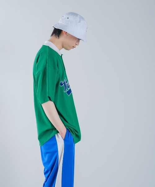 improves(インプローブス)の「USコットン スタジアムロゴ アップリケ 刺しゅう 半袖 ポロシャツ(ポロシャツ・メンズ・グリーン/スミクロ/ブルー・LARGE/MEDIUM)」の8枚目の写真