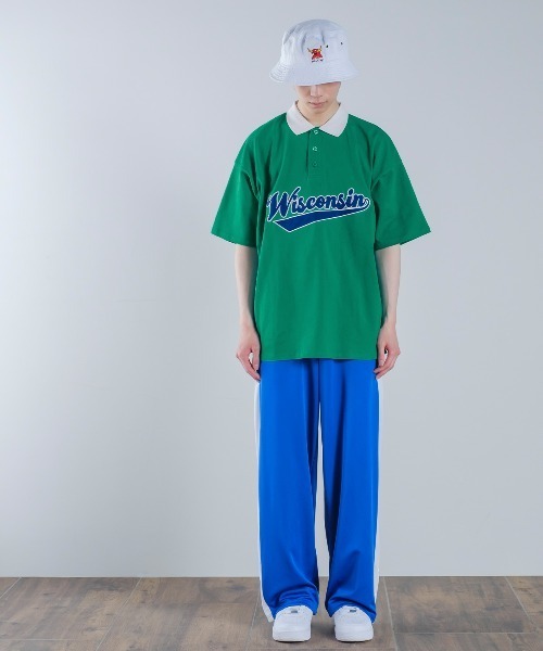 improves(インプローブス)の「USコットン スタジアムロゴ アップリケ 刺しゅう 半袖 ポロシャツ(ポロシャツ・メンズ・グリーン/スミクロ/ブルー・LARGE/MEDIUM)」の10枚目の写真