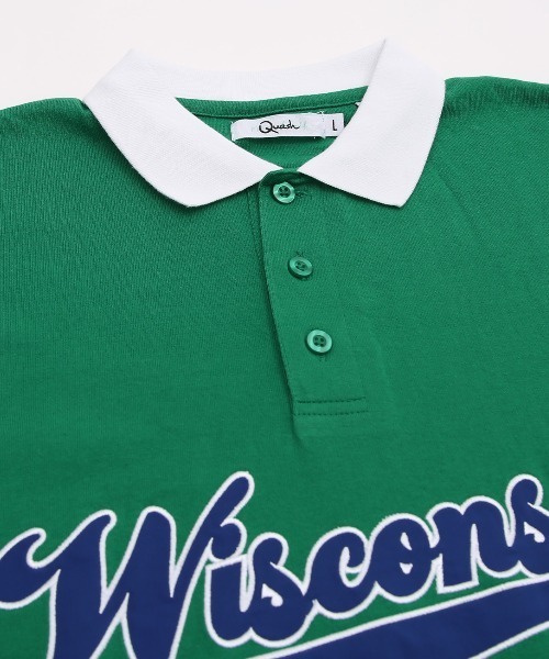 improves(インプローブス)の「USコットン スタジアムロゴ アップリケ 刺しゅう 半袖 ポロシャツ(ポロシャツ・メンズ・グリーン/スミクロ/ブルー・LARGE/MEDIUM)」の15枚目の写真