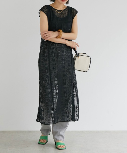 Doux archives（ドゥアルシーヴ）の「スクエアトゥミュール（サンダル・レディース・グリーン/ブラック・23.5cm/24.5cm）」の8枚目の写真