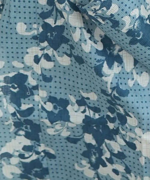 utatane(ウタタネ)の「キッズ浴衣3点セット utatane(浴衣・キッズ・ブルー・110cm/100cm/120cm/130cm)」の7枚目の写真