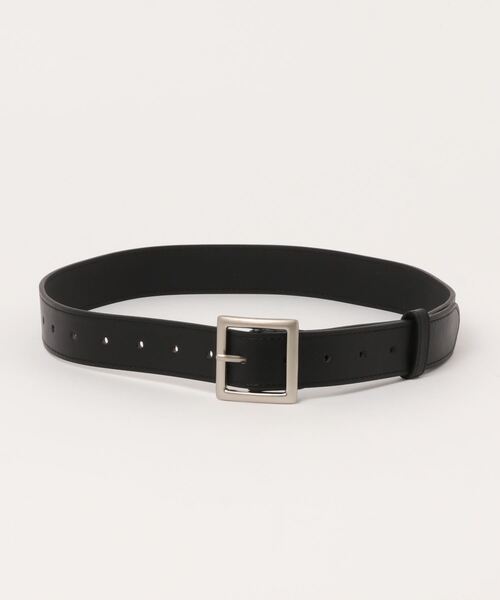 kutir(クティール)の「スクエアベルト(ベルト・レディース・ブラック/ダークブラウン・FREE)」の3枚目の写真