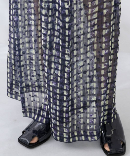 KBF(ケイビーエフ)の「ドビープリントワイドパンツ(その他パンツ・レディース・パープル系その他/グリーン系その他・ONE)」の18枚目の写真