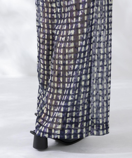 KBF(ケイビーエフ)の「ドビープリントワイドパンツ(その他パンツ・レディース・パープル系その他/グリーン系その他・ONE)」の20枚目の写真