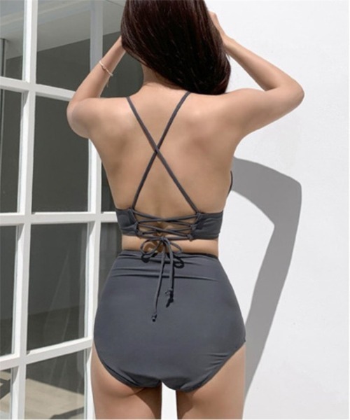 セール】アースカラーハイウエストビキニ 水着（水着）｜Ritzy