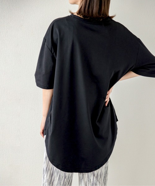 SUGAR BISKET(シュガービスケット)の「ラウンドヘムカットソー(Tシャツ/カットソー・レディース・ホワイト/ブラック/ベージュ・フリー)」の20枚目の写真