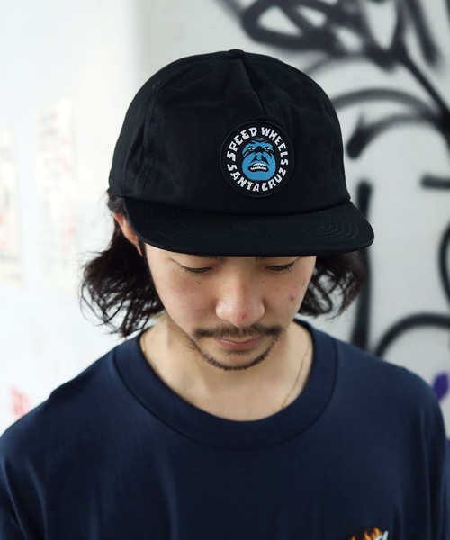SANTA CRUZ（サンタクルーズ）の「SANTA CRUZ / サンタクルーズ Shark Vomit Snapback Mid Profile Hat スナップバック キャップ（キャップ・メンズ・ブラック・FREE）」の3枚目の写真