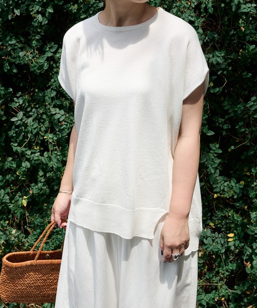 BEARDSLEY（ビアズリー）の「ゆったりホールプルオーバー（ニット/セーター・レディース・ブラック/ホワイト・FREE）」の11枚目の写真