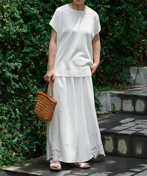 BEARDSLEY（ビアズリー）の「ゆったりホールプルオーバー（ニット/セーター・レディース・ブラック/ホワイト・FREE）」の12枚目の写真