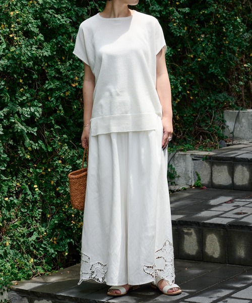 BEARDSLEY（ビアズリー）の「ゆったりホールプルオーバー（ニット/セーター・レディース・ブラック/ホワイト・FREE）」の13枚目の写真