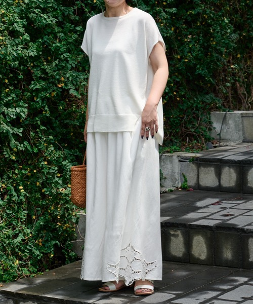 BEARDSLEY（ビアズリー）の「ゆったりホールプルオーバー（ニット/セーター・レディース・ブラック/ホワイト・FREE）」の17枚目の写真