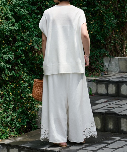 BEARDSLEY（ビアズリー）の「ゆったりホールプルオーバー（ニット/セーター・レディース・ブラック/ホワイト・FREE）」の22枚目の写真