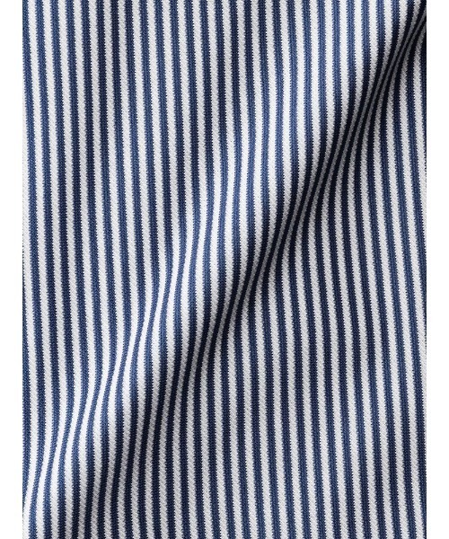 Perfect Suit FActory(パーフェクトスーツファクトリー)の「【完全ノーアイロン】半袖アイシャツ アイスライブ テープ仕様 ネイビー/サックス(ビジネスシャツ・メンズ・サックスブルー/ネイビー・LL/S/M/L/4L)」の3枚目の写真