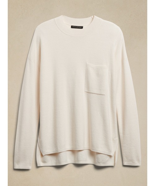 BANANA REPUBLIC FACTORY STORE(バナナリパブリック ファクトリーストア)の「BANANA REPUBLIC FACTORY STORE ポケットセーター(ニット/セーター・レディース・ホワイト/ブラウン系その他・S/M/L/XS)」の3枚目の写真