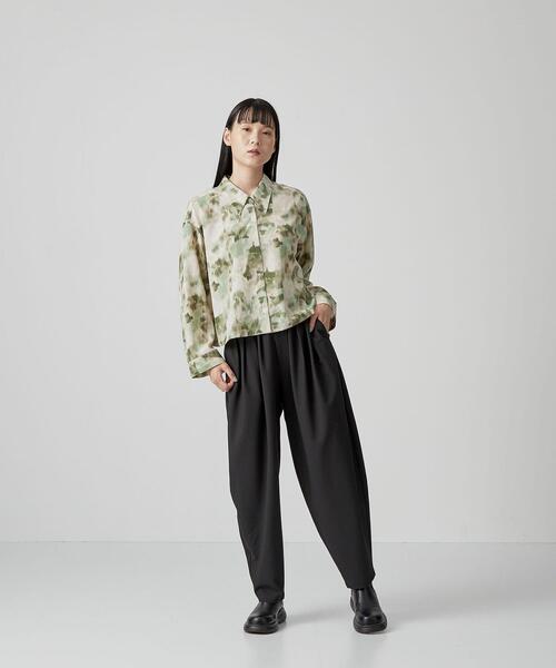 CITEN（シテン）の「＜CITEN＞アブストラクトプリント シャツ（シャツ/ブラウス・レディース・グレー/ケリー・FREE）」の12枚目の写真