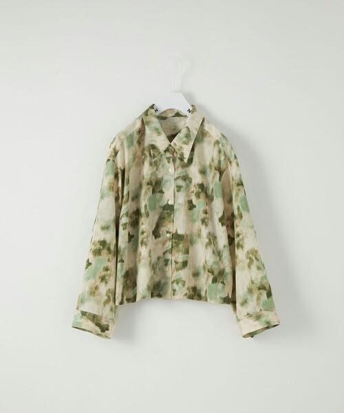 CITEN（シテン）の「＜CITEN＞アブストラクトプリント シャツ（シャツ/ブラウス・レディース・グレー/ケリー・FREE）」の17枚目の写真