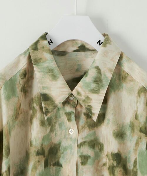 CITEN（シテン）の「＜CITEN＞アブストラクトプリント シャツ（シャツ/ブラウス・レディース・グレー/ケリー・FREE）」の19枚目の写真
