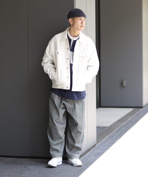 JOINT WORKS（ジョイントワークス）の「RUGBY SHIRT change line（Tシャツ/カットソー・メンズ・ネイビー/イエロー・MEDIUM/LARGE）」の14枚目の写真