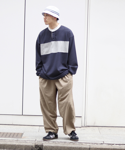 JOINT WORKS（ジョイントワークス）の「RUGBY SHIRT change line（Tシャツ/カットソー・メンズ・ネイビー/イエロー・MEDIUM/LARGE）」の17枚目の写真
