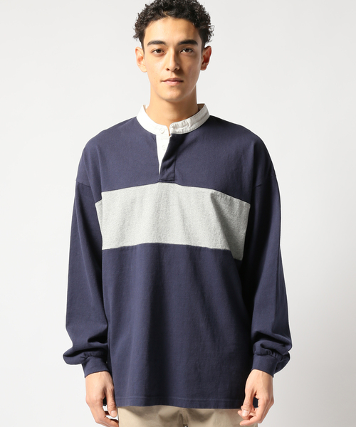 JOINT WORKS（ジョイントワークス）の「RUGBY SHIRT change line（Tシャツ/カットソー・メンズ・ネイビー/イエロー・MEDIUM/LARGE）」の12枚目の写真