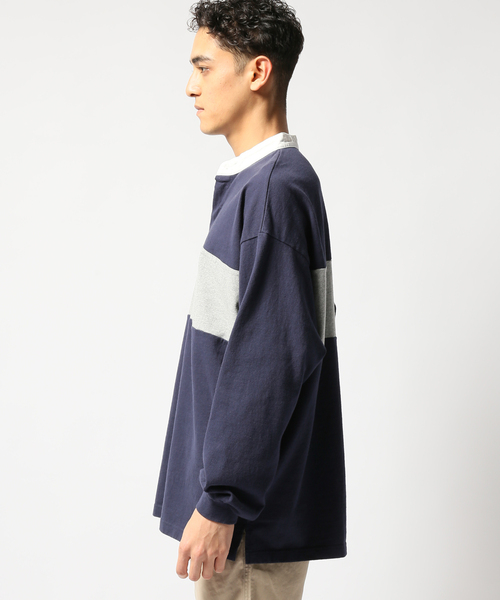 JOINT WORKS（ジョイントワークス）の「RUGBY SHIRT change line（Tシャツ/カットソー・メンズ・ネイビー/イエロー・MEDIUM/LARGE）」の15枚目の写真