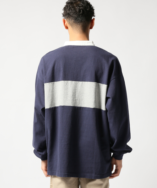 JOINT WORKS（ジョイントワークス）の「RUGBY SHIRT change line（Tシャツ/カットソー・メンズ・ネイビー/イエロー・MEDIUM/LARGE）」の18枚目の写真