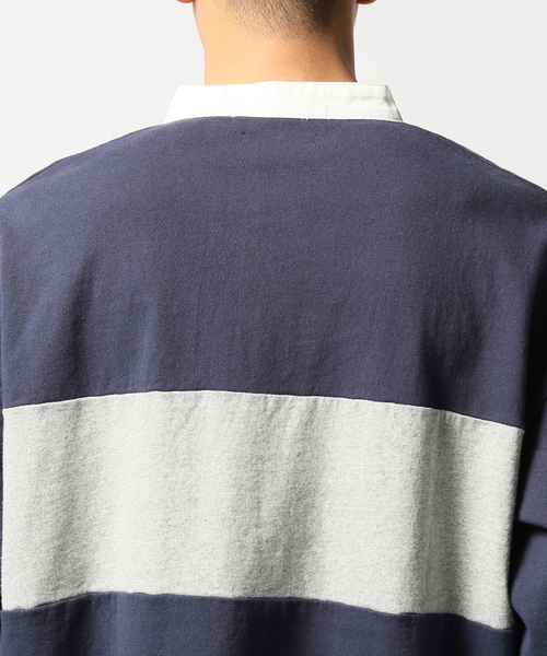 JOINT WORKS（ジョイントワークス）の「RUGBY SHIRT change line（Tシャツ/カットソー・メンズ・ネイビー/イエロー・MEDIUM/LARGE）」の10枚目の写真