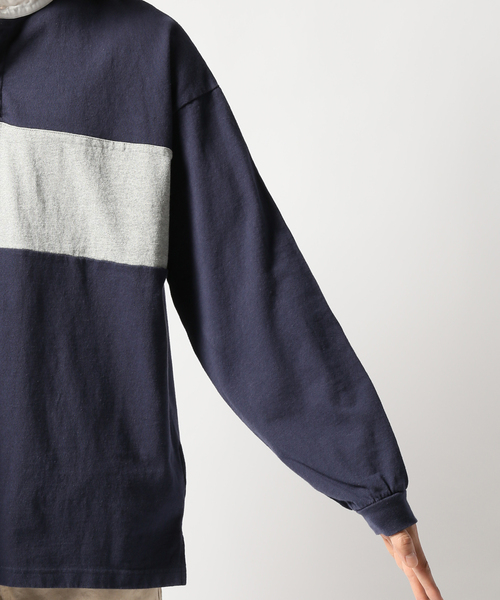 JOINT WORKS（ジョイントワークス）の「RUGBY SHIRT change line（Tシャツ/カットソー・メンズ・ネイビー/イエロー・MEDIUM/LARGE）」の21枚目の写真