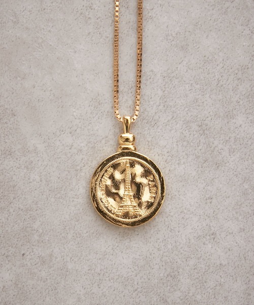 PAPILLONNER（パピヨネ）の「パリエッフェル塔/コインネックレス/PAPILLONNER/パピヨネ（ネックレス・レディース・ゴールド・FREE）」の8枚目の写真