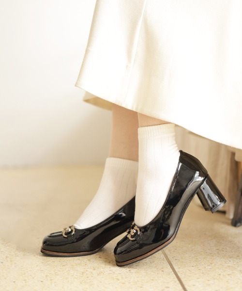 SESTO(セスト)の「ビット付きフレアヒールパンプス(パンプス・レディース・ブラック/ブラウン/ブラック系その他・22.5cm/23.5cm/24.5cm/23.0cm/24.0cm/25.0cm)」の10枚目の写真