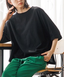THE SHOP TK  | 【CLUEL presents】【着回し力抜群！】テントラインシルエットTシャツ(Tシャツ/カットソー)