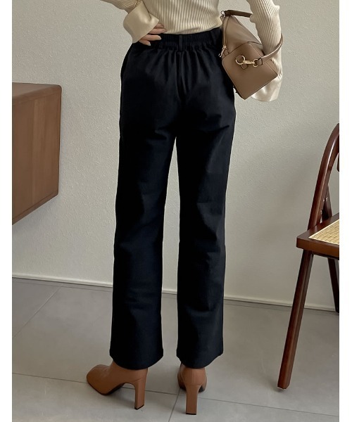 Re:EDIT（リエディ）の「[低身長/高身長サイズ有]ストレッチコットンベイカーパンツ（その他パンツ・レディース・キャメル/ブルーグリーン/ブラウン/ブラック・MEDIUM/SHORT/LARGE/TALL）」の8枚目の写真