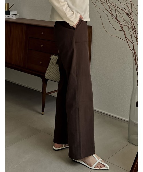 Re:EDIT（リエディ）の「[低身長/高身長サイズ有]ストレッチコットンベイカーパンツ（その他パンツ・レディース・キャメル/ブルーグリーン/ブラウン/ブラック・MEDIUM/SHORT/LARGE/TALL）」の20枚目の写真