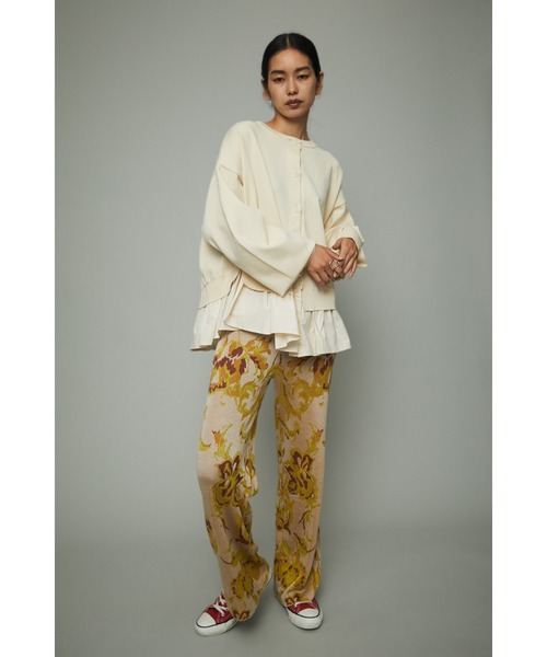 HeRIN.CYE（ヘリンドットサイ）の「Flower patern knit PT（その他パンツ・レディース・グリーン系その他/ホワイト系その他・FREE）」の7枚目の写真