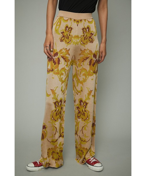 HeRIN.CYE（ヘリンドットサイ）の「Flower patern knit PT（その他パンツ・レディース・グリーン系その他/ホワイト系その他・FREE）」の8枚目の写真