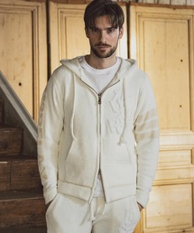 1PIU1UGUALE3 RELAX | 1PIU1UGUALE3 RELAX(ウノピゥウノウグァーレトレ)ロゴアップリケニットパーカー(パーカー)