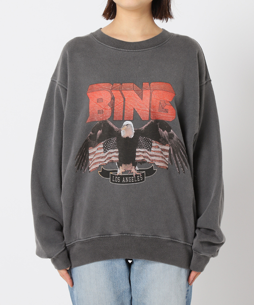 plage（プラージュ）の「【ANINE BING/アニービン】VINTAGE BING スウェットシャツ（Tシャツ/カットソー・レディース・ブラック・FREE）」の8枚目の写真