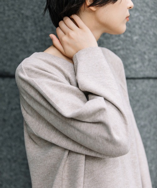 Munich（ミューニック）の「圧縮ジャージーVネックワンピース（ワンピース・レディース・ベージュ/モカ/ブラック・FREE）」の12枚目の写真